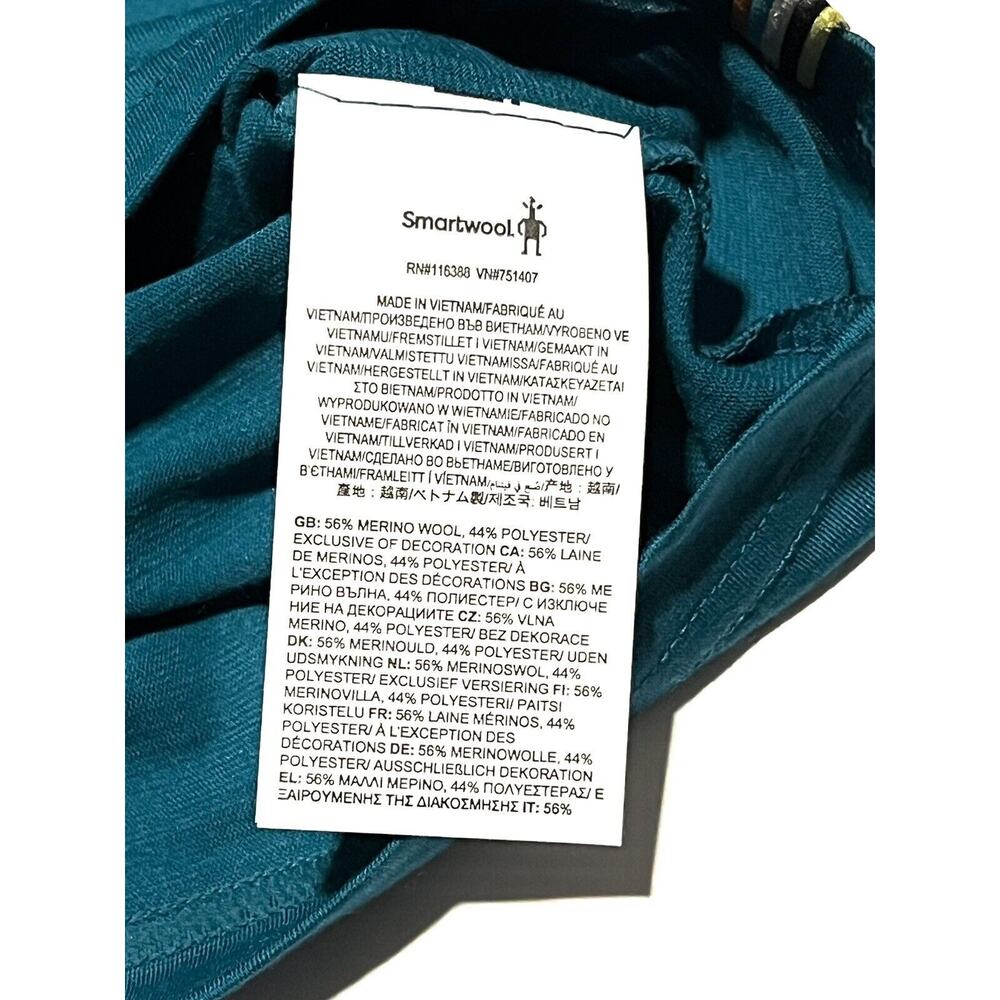 Smartwool Moonlight Desert Graphic T-Shirt Tee Size L Short Sleeve Grn Blu NWT - Picture 5 of 14